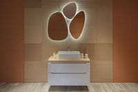 Товар: Зеркало Silver Mirrors Molecula 110 LED-00002546 с подсветкой с бесконтактным выключателем и диммером - фото 3 Зеркало Silver Mirrors Molecula 110 LED-00002546 с подсветкой с бесконтактным выключателем и диммером — фото 3, Мебель для ванной