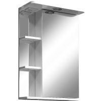 Зеркальный шкаф Stella Polar Концепт Нелея 45/С R SP-00000223 с подсветкой Белый — фото 1, Зеркальные шкафы в ванную