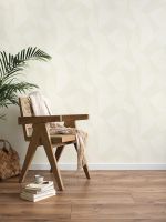 Обои Zambaiti Parati Savana 77553 Винил на флизелине (0,53*10,05) Бежевый/Белый, Геометрия — фото 2, Обои для стен