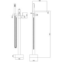 Товар: Смеситель для ванны beWash Prime BVMM0FS230 Хром - фото 2 Смеситель для ванны beWash Prime BVMM0FS230 Хром — фото 2, Смесители