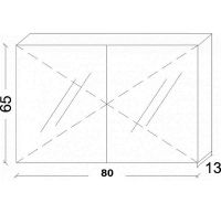 Товар: Зеркальный шкаф Boheme Armadi Art Vallessi 80 547-C с подсветкой Кашемир матовый - фото 4 Зеркальный шкаф Boheme Armadi Art Vallessi 80 547-C с подсветкой Кашемир матовый — фото 4, Мебель для ванной