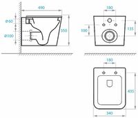 Товар: Унитаз Koller Pool Trend TR-0490-RW подвесной с сиденьем Микролифт - фото 6 Унитаз Koller Pool Trend TR-0490-RW подвесной с сиденьем Микролифт — фото 6, Унитазы