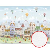 Фреска детская Ortograf Little Friends 34347 Фактура бархат FX Флизелин (4*3) Голубой/Разноцветный, Мультимедия — фото 1, Фрески