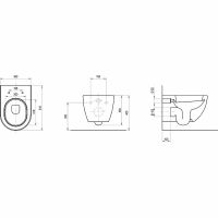 Унитаз Ravak Uni Chrome Rim X01516 подвесной без сиденья — фото 12, Подвесные унитазы