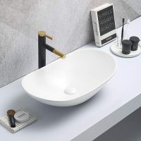 Раковина-чаша Velvex 61 7811AMW Белая матовая — фото 1, Раковины накладные