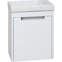 Тумба под раковину Runo Микра 40 R 00000001078 подвесная Белая — фото 1, Тумбы под раковину