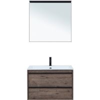 Тумба под раковину Aquanet Lino 80 253912 подвесная Дуб веллингтон — фото 5, Тумбы под раковину