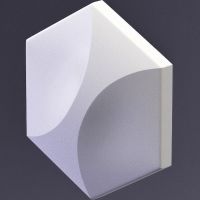 Гипсовая 3д панель Artpole Elementary Heksa-twin E-0012 173x200 мм — фото 1, Гипсовые 3Д панели