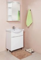 Тумба под раковину Onika Селигер 60 Белая — фото 2, Тумбы под раковину