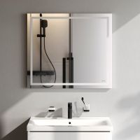 Товар: Зеркало AM.PM Gem 80 M91AMOX0801WG с подсветкой с механическим выключателем - фото 3 Зеркало AM.PM Gem 80 M91AMOX0801WG с подсветкой с механическим выключателем — фото 3, Мебель для ванной