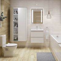 Товар: Тумба под раковину Cersanit Moduo Slim 60 64125 подвесная Белая - фото 2 Тумба под раковину Cersanit Moduo Slim 60 64125 подвесная Белая — фото 2, Мебель для ванной