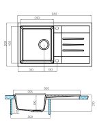 Товар: Кухонная мойка Aquaton Верона 86 1A710032VR260 Латте - фото 3 Кухонная мойка Aquaton Верона 86 1A710032VR260 Латте — фото 3, Кухонные мойки