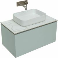 Тумба под раковину Allen Brau Infinity 85 1.21002.PWM подвесная Папирус матовый — фото 20, Тумбы под раковину