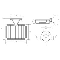 Товар: Мыльница Bemeta Retro bronze 144108167 Бронза - фото 2 Мыльница Bemeta Retro bronze 144108167 Бронза — фото 2, Мыльницы