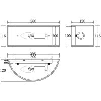 Настенный светильник Maytoni Modern Ripple MOD096WL-01CH Хром — фото 6, Светильники