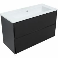 Товар: Тумба под раковину Aquanet Милан 105 316690 подвесная Черный глянец - фото 4 Тумба под раковину Aquanet Милан 105 316690 подвесная Черный глянец — фото 4, Мебель для ванной