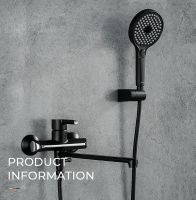 Товар: Смеситель для ванны Gappo G03-6 G2203-6 универсальный Черный матовый Хром - фото 11 Смеситель для ванны Gappo G03-6 G2203-6 универсальный Черный матовый Хром — фото 11, Смесители