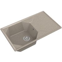 Кухонная мойка GranFest Unique GF-U-840L Песочная — фото 1, Кухонные мойки