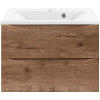 Тумба под раковину Vincea Mia 65 VMC-2MA650VO подвесная V.Oak — фото 1, Тумбы под раковину