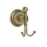 Двойной крючок Boheme Hermitage 10325 Бронза — фото 1, Крючки для полотенец