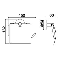 Держатель туалетной бумаги Timo Saona 13042/00 с крышкой Хром — фото 2, Держатели туалетной бумаги
