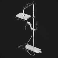 Товар: Душевая система AM.PM Func F078F700 Хром - фото 18 Душевая система AM.PM Func F078F700 Хром — фото 18, Душевые стойки