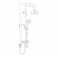 Товар: Душевая система Damixa Jupiter 977770000 Хром - фото 8 Душевая система Damixa Jupiter 977770000 Хром — фото 8, Душевые стойки