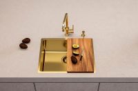 Товар: Кухонная мойка Alveus Kombino 50 Monarch Gold SAT-90 540x440x195 F/S 1120902 Золото - фото 6 Кухонная мойка Alveus Kombino 50 Monarch Gold SAT-90 540x440x195 F/S 1120902 Золото — фото 6, Кухонные мойки