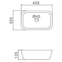 Товар: Раковина-чаша Gappo 45 GT402 Белая - фото 5 Раковина-чаша Gappo 45 GT402 Белая — фото 5, Раковины