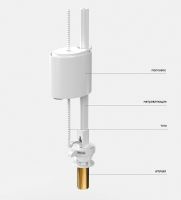 Сливная арматура Berges Eko 030741 с нижней подводкой — фото 3, Комплектующие для туалета