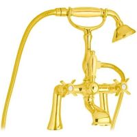 Смеситель на борт ванны Cezares Lord LORD-PBV-03/24-M Золото 24 карат — фото 1, Смесители на борт ванны