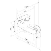 Смеситель для душа Damixa Origin Evo 822000000 Хром — фото 2, Смесители