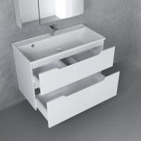 Товар: Тумба под раковину Raval Wector 90 Wct.01.90/P/W/MD подвесная Белая - фото 5 Тумба под раковину Raval Wector 90 Wct.01.90/P/W/MD подвесная Белая — фото 5, Тумбы под раковину