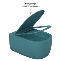 Товар: Унитаз Berges Ego XL 082140 подвесной Темно-синий матовый с сиденьем Микролифт - фото 3 Унитаз Berges Ego XL 082140 подвесной Темно-синий матовый с сиденьем Микролифт — фото 3, Подвесные унитазы