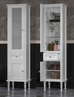 Товар: Шкаф пенал Opadiris Кантара 46 L 00-00004353 Белый матовый - фото 5 Шкаф пенал Opadiris Кантара 46 L 00-00004353 Белый матовый — фото 5, Мебель для ванной