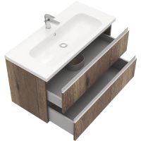 Тумба под раковину Laparet Electra 100 LE-WCAB-100-222 подвесная Дуб Рока — фото 2, Мебель для ванной