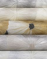 Обои Solo Wagasa SL8909-21 Винил на флизелине (1,06*10) Серый/Бежевый/Серебряный, Абстракция/Цветы — фото 4, Обои для стен