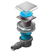 Душевой трап Pestan Confluo Standard 13000072 с решеткой — фото 1, Трапы для душа