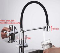 Смеситель для кухни Gappo G4398-7 Хром Черный — фото 4, Смесители для кухни