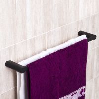 Полотенцедержатель WasserKRAFT Elbе K-7240 двойной Черный матовый — фото 2, Полотенцедержатели