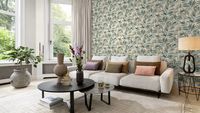Обои RASCH Garden 867640 Винил на флизелине (0,53*10,05) Бежевый/Зеленый, Листья — фото 3, Обои для стен