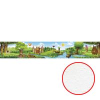 Фреска детская Ortograf Сказочная страна 5000 Фактура бархат FX Флизелин (18*3) Зеленый/Разноцветный, Мультимедия — фото 1, Фрески