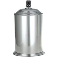 Ведро для мусора Boheme Murano 10907-B-CR Хром Черное — фото 1, Мусорные ведра