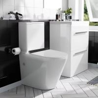 Унитаз компакт Ceruttispa Stella GW Tornado CT10096 с бачком и сиденьем Микролифт — фото 2, Напольные унитазы