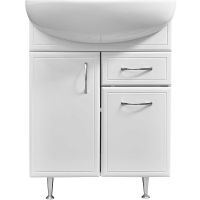 Тумба под раковину Stella Polar Концепт 60 SP-00000053 Белая — фото 3, Мебель для ванной