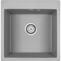 Кухонная мойка Paulmark Kante 50 PM105152-GRM Серый металлик — фото 1, Кухонные мойки