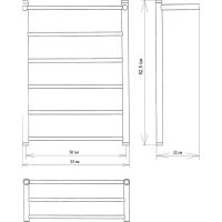 Товар: Водяной полотенцесушитель EWRIKA Сафо FP 80х50 с полкой Хром - фото 11 Водяной полотенцесушитель EWRIKA Сафо FP 80х50 с полкой Хром — фото 11, Водяные полотенцесушители