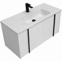 Тумба под раковину Allen Brau Reality 100 1.32007.WM подвесная Белая матовая — фото 19, Тумбы под раковину