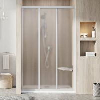 Душевая дверь Ravak Supernova ASDP3-130 00VJ0UR2ZG профиль Сатин стекло Grape — фото 2, Раздвижные душевые двери
