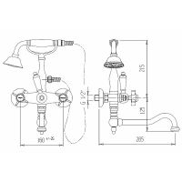 Товар: Смеситель для ванны Cezares Lord LORD-VDF-03/24-M Золото 24 карат - фото 2 Смеситель для ванны Cezares Lord LORD-VDF-03/24-M Золото 24 карат — фото 2, Смесители